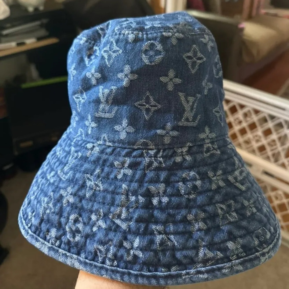 Louis Vuitton Denim Monogram Bucket Hat